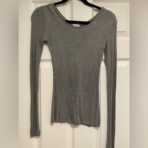 Hinge gray long sleeve shirt